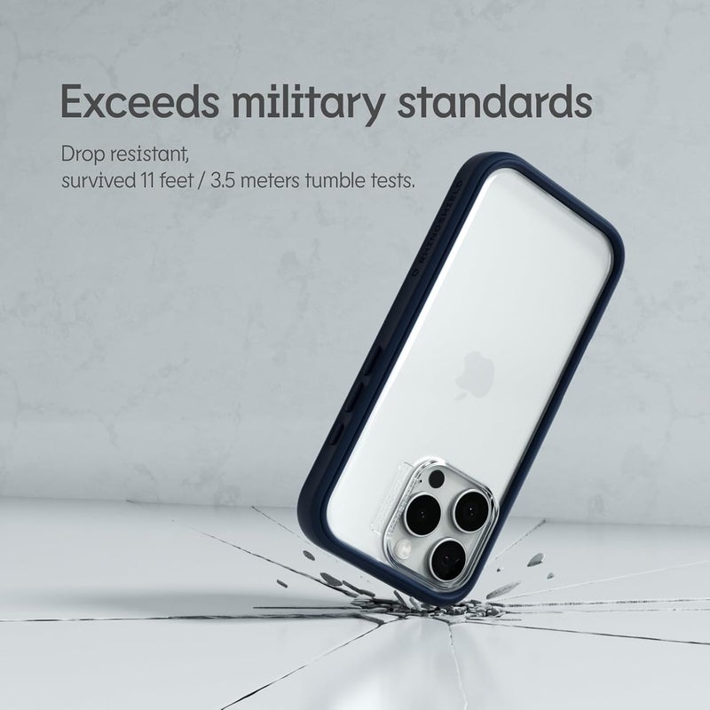Rhino Shield حافظة مودولار متوافقة مع [آيفون 16 برو ماكس] | مود NX - غلاف واقي ثقيل قابل للتخصيص يمتص الصدمات حماية من السقوط حتى 3.5 م / 11 قدم - لافندر - Image 2